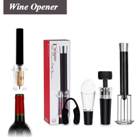 Wine Opener Air Pump Pressure Vacuum Wine Bottle Corkscrew Stainless Steel Pin Type Cork Out Tool Wine Opener Bar Accessories