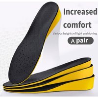 Unsichtbare Einlegesohlen zur Erhöhung der Höhe für Damen und Herren, Fersenlift, gelbe Schuhe, Sohlenpolster, atmungsaktiv, Stoßdämpfung, Fußpflegeki