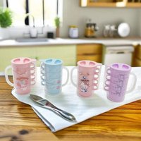 4pcs Cute Hello Kitty Cartoon Kettle Object Set Outdoor Picnic Water Cup Suit Home Drinking Bottle Anime Kawaii Kuromi Melody