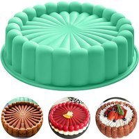 10Inch Charlotte Cake Pan Silicone Cheesecake Nonstick Round Silicone Baking Mold Cake Molds for Strawberry Shortcake Tart Pie