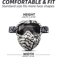 AliExpress NONE NAFEIB Windproof Goggles Mask Outdoor Ski Cycling Motorcycle Face Mask TPU Sports Protective Lens
