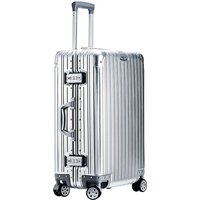 KLQDZMS High Quality All Aluminum Magnesium Alloy Luggage Large Capacity Travel Suitcase 20 Inch Boarding Business Luggage Bag
