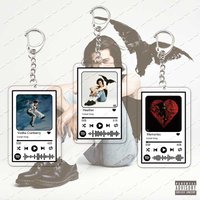 Popular Singer Conan Gray Keychains Bag Charm Acrylic Accessories Conan Gray Music Playlist Code Keyring Pendant Fans Gift