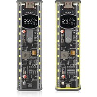 PD65W Battery Storage Box Super Fast Charging 8 Cell 18650 DIY Power Bank Case Kit Digital Display Battery Holder USB+Type-C