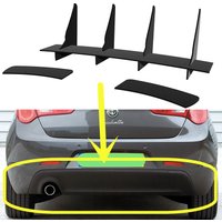 Fit Alfa Romeo Giulietta 2011--2015 Year Rear Diffuser Bumper Lips Spoiler Splitter Body Kit Accessories