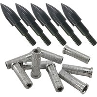 Arrow Outsert ID6.2mm Archery Arrow Point Tips 75/100/125 Grain Arrow Insert For Compound Traditional Bow Hunting Shooting