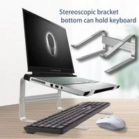Detachable Double Layer Laptop Stand Ventilated Cooling Base Universal Notebook Holder Heat Dissipation Place Keyboard Rack