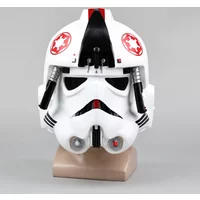 The Empire Strikes Back At driver Full Head Masks White Helmet Halloween Mask Masquerade Carnival Stage Performance Party Props