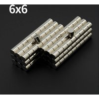 6x6mm Powerful Neodymium Magnet N35 NdfeB Permanent Magnetic imanes Round Super Strong Fridge Magnets DIY