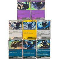 Potdemiel Pokemon Cards Holo Rare Gengar Charizard Umbreon Chinese Style Ink Version PTCG Pokemon Game Cards Collection Gift