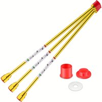 3 pcs Yellow High-Quality Airless Paint Sprayer Tip Extension Pole Extension Rod for Airless Painting Spray Guns (50cm/19.7in*3