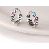 New Arrival Sweet Flower 925 Silver Needle Ladies Stud Earrings Jewelry For Women Anti Allergy Birthday Gifts
