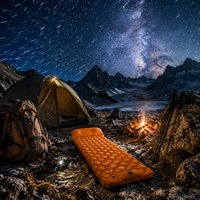 Inflatable Sleeping Pad Lightweight Camping Sleeping Pad Inflatable Camping Mat Compact Portable Camp Mattress Fast Inflate