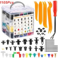 1105Pcs-100Pcs Plastic Car Fastener Clips Kit Mixed Car Bumper Door Trim Panel Auto Bumper Rivet Retainer Push Engine Cover