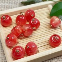 10pcs/set Apple-shape Buttons 11mm Resin Shank Buttons For Clothes Blouse Shirt Accessories DIY Crafts Handmade Decorative Beads