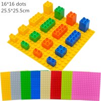 256 Dots Large Particle Building Blocks Baseplate DIY Bricks Base Plate Construction Accessary Toys For Children Christmas Gifts
