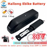 36V Hailong 10Ah 20Ah 30Ah 40Ah 50AH Lithium Battery Bafang Motor 750W 1000W 1500W 2000w Battery