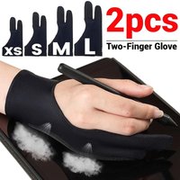Palm Rejection Artist Two-Finger Glove for iPad Tablet Graphic Drawing Monitor Painting Anti-fouling Tablet Screen