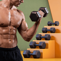 2pcs Eco-friendly Push Up Hexagon Dumbbell 1/2/3/5kg Non Slip Weightlifting Dumbbell Home Gym Tool Ergonomic Fitness Equipment