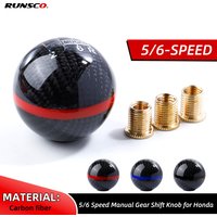 Universal Genuine Carbon Fiber Mugen 5/6 Speed Manual / Automatic Spherical Gear Shift Knob for Honda Acura Civic