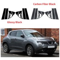 10Pcs Car Window Pillar Posts Door Trims Cover Stickers For Nissan Juke 2011 2012 2013 2014 2015 2016 2017 Auto Exterior Decal