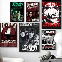 Bnad L-Lovejoy Poster Waterproof Self-Stick Wall Art Stickers, Removable Wall Decor for Living Room and Bedroom
