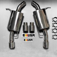 SS Exhaust Muffler With Tips for B*MW E90 E92 E93 335i 335is N54 N55 07-13