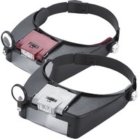 LED Light Headworn Magnifier 1.5x 3x 8.5x 10x Illuminated Magnifier Lightweight Adjustable Band for Reading Jewelers