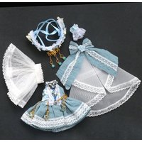 OB11 Doll Flowing Fairy Skirt Floor Dragging Princess Dress Doll Wedding dress For Ob11,Gsc,Obitsu 11,1/12bjd P10 P9 Dolls