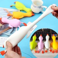 New Large Stretch Duck & White Goose Squishy Toy, Cartoon Flour Squeeze Vent Toy, Slow Rebound Stress Relief Gifts for Adults