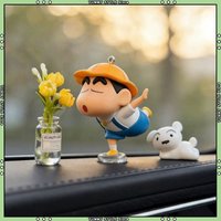 Crayon Shin Chan 2026 New Style Cute Healing Car Dashboard Ornaments Auto Interior Window Console Decor Figurines For Car Owners