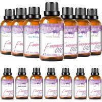 EUQEE Aromatic Fragrance Oil For Car Diffuser 30ml White Musk Angel Sea Breeze Coconut & Vanilla Amber Romance Aromatherapy Oil