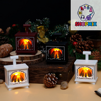 Dollhouse Miniature Fireplace Glowing Stove Model House Furniture Kitchen Living Scene Decor Toy