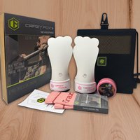 Crazyfox Frog Gymnastic Fitness Exercise Non-slip Hand Grips, Palm Guards Protector, Calleras Top Grade Velites Material