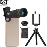 APEXEL 18X télescope Zoom objectif monoculaire téléphone portable objectif de caméra pour iPhone Samsung Smartphones pour Camping chasse sport