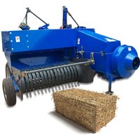 2026 New New Farm Round Baler Tractor Straw Mini Hay Square Baler