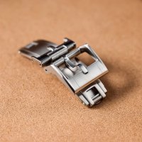 Deployant Watch Buckle For Traditional Watch Strap 316L Stainless Steel 16mm 18mm 20mm Fine Manufacture Watch Clasp For Delugs
