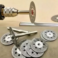 22mm Diamond Cutting Disc 3mm Grinding Wheel Mandrel for Metal Cutting Rotary Tool Electric Grinder Parts 2026
