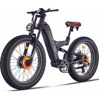 AliExpress NONE Freesky M530 Electric Bicycles 2*1000W Motor 48V 30AH Battery Mountain Electric Bike 61 km/h 96-152km Hydraulic Brake E-bike