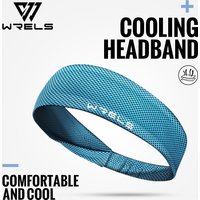 WRELS Sports Headband Sweatband Stretch Elastic Gym Fitness Running Yoga Headwrap Sweat Absorbing Breathable Jog Headband