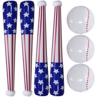 Inflatable American Flag Baseball Bat Balloon Decorations for Birthday Party Fun Sport Game Baseball Sports Baseball Party Favor