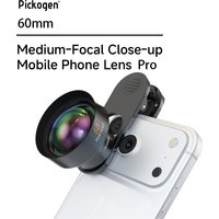 PICKOGEN HD 60mm Telephoto Lens 2X Magnification for iPhone13/14/15/16/17/Samsung/Xiaomi Phone Cage Case with 17mm Lens Adapter