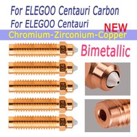 Bi-metal Nozzle For ELEGOO Centauri Carbon Chromium Zirconium Copper Bimetallic Nozzle For Elegoo Centauri 3D Printing Parts