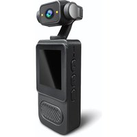 Black 1080P HD wearable sports POV camera 360° rotating lens clear windproof audio law enforcement recorder motorcycle black box