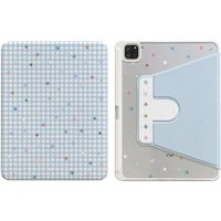 Ins Plaid Star Tablet Case For iPad Pro 11 12.9 13 A16 M2 M4 M3 M5 Shell 8.3 9.7 10.2 5/6/7/8/9/10/11th Mini Air 3 4 5 6 7 Cover