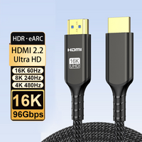 HDMI 2.2 Cable 16K@60Hz 8K@240Hz 4K@480Hz Dynamic HDR HDCP 2.2 Ultra 96 Gbps High Speed HDMI Cable For PS5,Xbox,Graphics Card