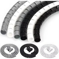 2M Cable Tube Clip Flexible Spiral Wire Protector Cable Organizer Computer Cord Protective Tube Clip Desk Tidy Management Tools