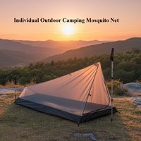 Outdoor Camping Mosquito Net Portable Solo Mesh Tent Breathable Ultra-Light Inner Tent for Travel Hiking