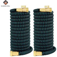 Horticultural Watering Telescopic Hose, Flexible And Expandable Garden Reel Water Pipe, Car Wash Hose 3/4 Joint 25FT-100FT