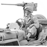 1/16 Scale Die-Cast Resin Figure Model Kit WWII US Army Utility Truck Driver (No Car,No Gun) Unassembled and Unpainted